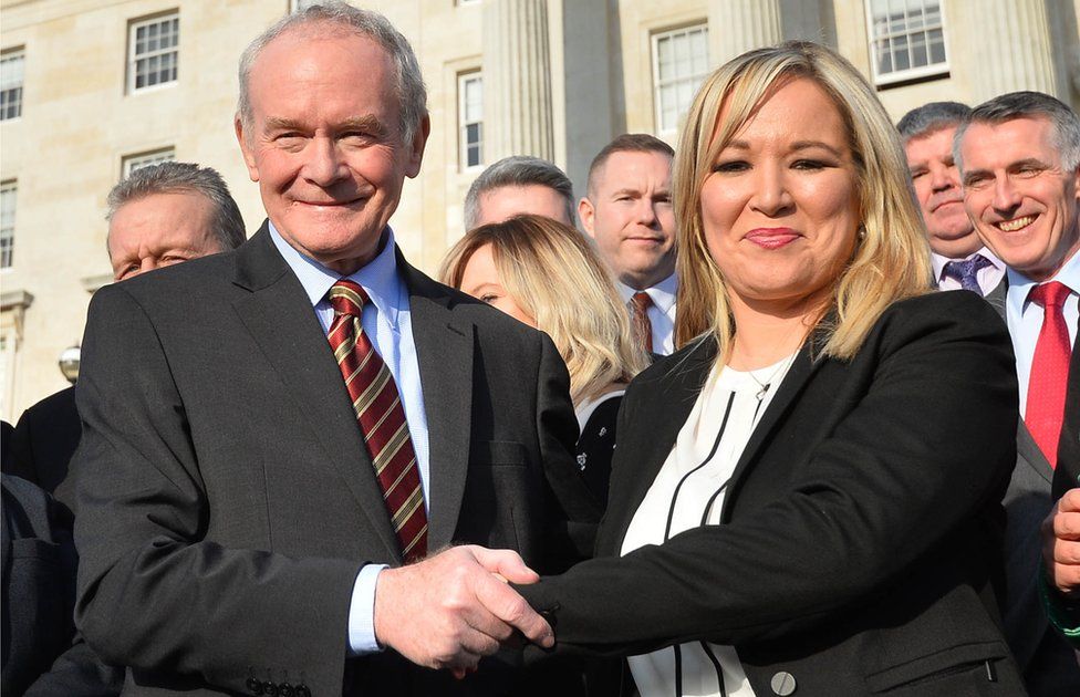 Martin McGuinness and Michelle O'Neill