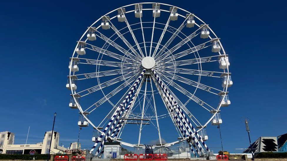 The Ferris wheel in Felixstowe, Suffolk