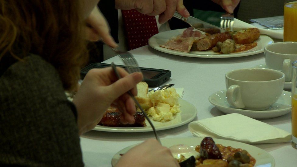 The café hosting the event, in Lisburn, County Antrim, is charging £30 a plate or £300 a table