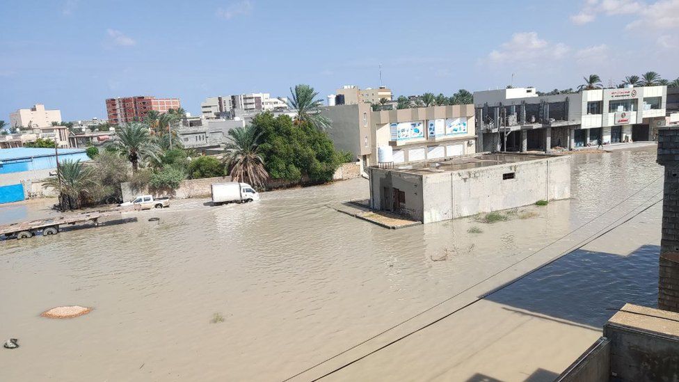 Наводнение в ливийском районе Мисрата
