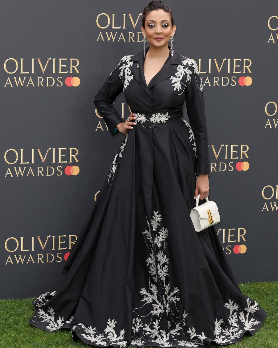 Seeta Patel attends The Olivier Awards 2024 at The Royal Albert Hall on April 14, 2024 in London, England.