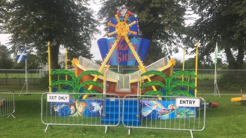 A solitary pirate ship ride in the town on Friday will ensure the fair's charter is upheld.