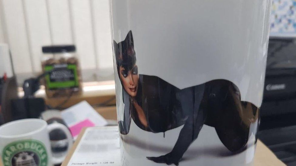 Image with Catwoman mug