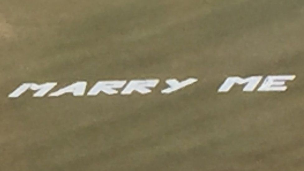 "Marry me" proposal near Lydney