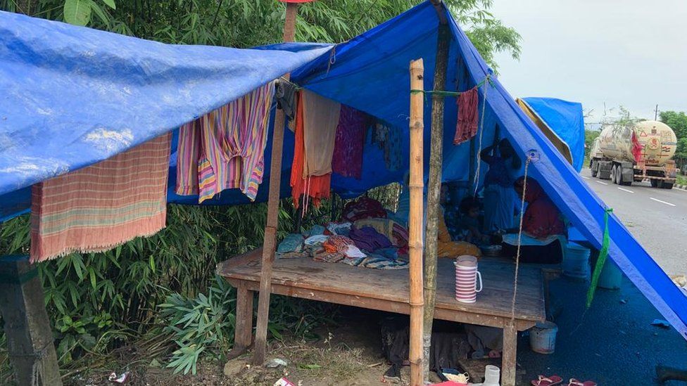 A shelter tent