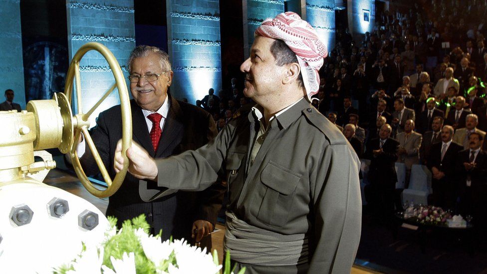 Iraqi president and Iraqi Kurdistan leader