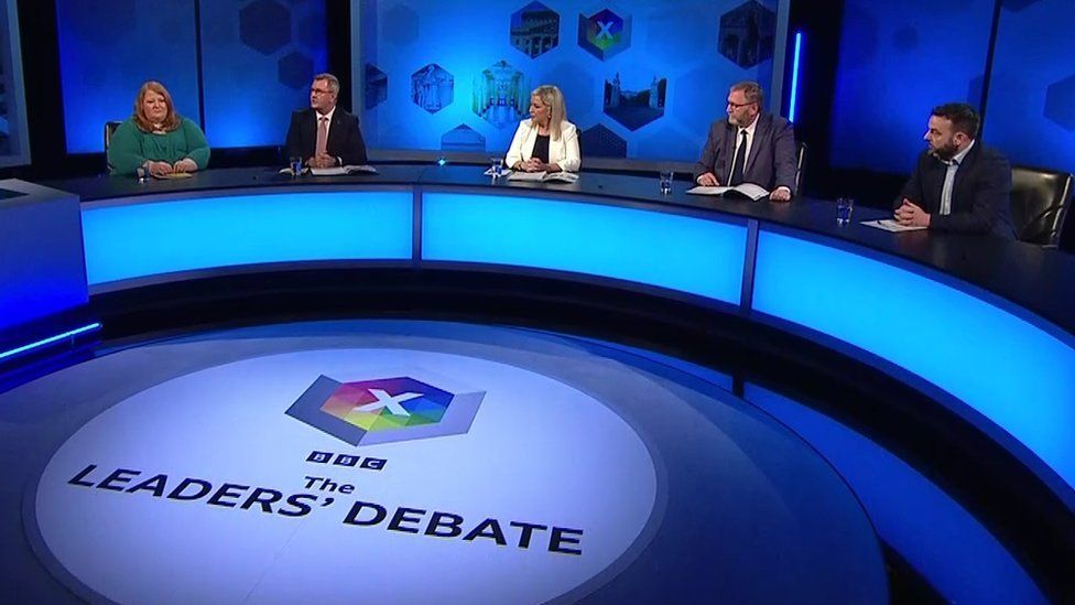 The five party leaders took part in the BBC debate
