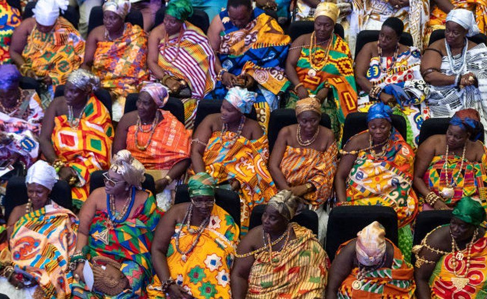 Traditional leaders during the official presentation of Jane Naana-Agyemang as John Maham's running mate in Accra, Ghana - 24 April 2024