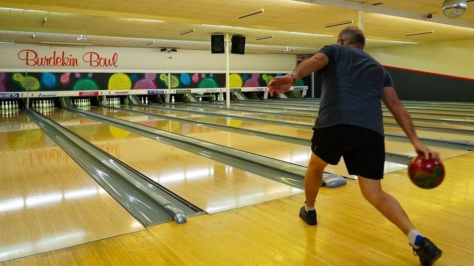 Man bowling in Ayr, Queensland