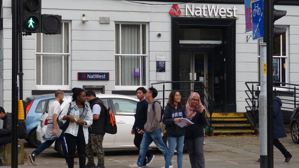 NatWest branch on Oxford road