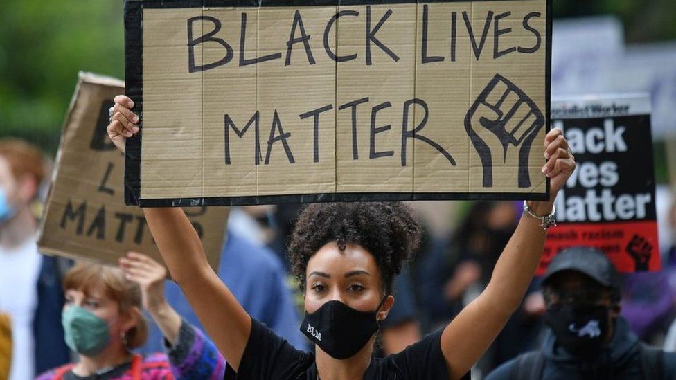 Black Lives Matter protester