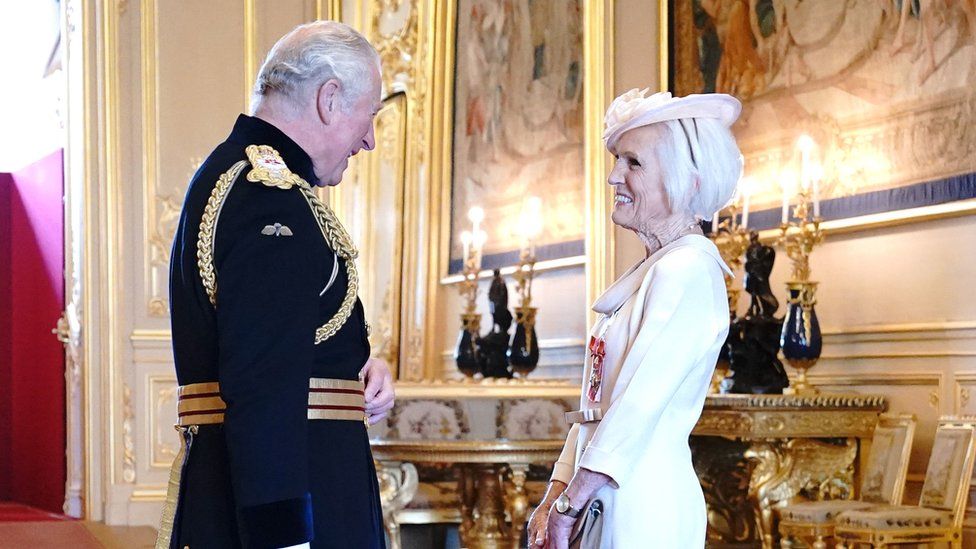 Prince Charles and Mary Berry at Windsor Castle