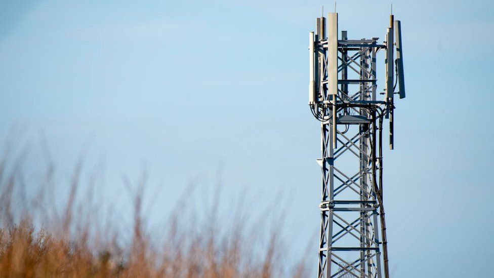 A mobile phone mast in Cardiff