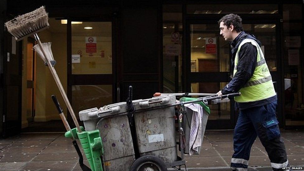 Street cleaner in Bath
