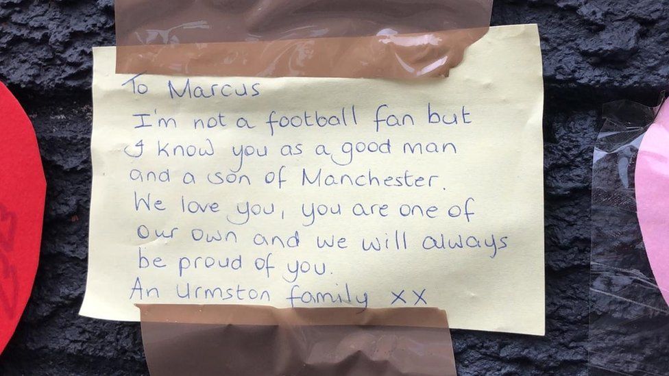 Rashford messages of support