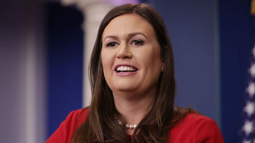 Sarah Huckabee Sanders in September 2017