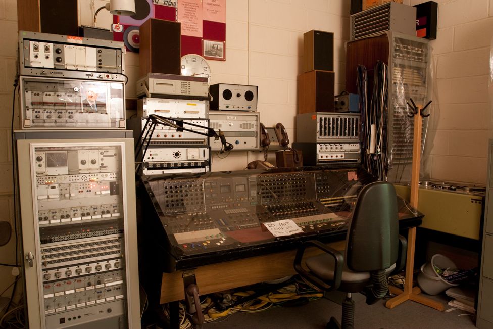 BBC broadcasting equipment at Kelvedon Hatch