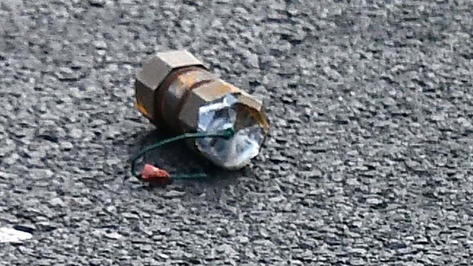 A pipe bomb is found in west Belfast