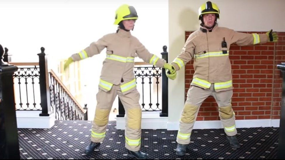 Kent firefighters Dirty Dancing video