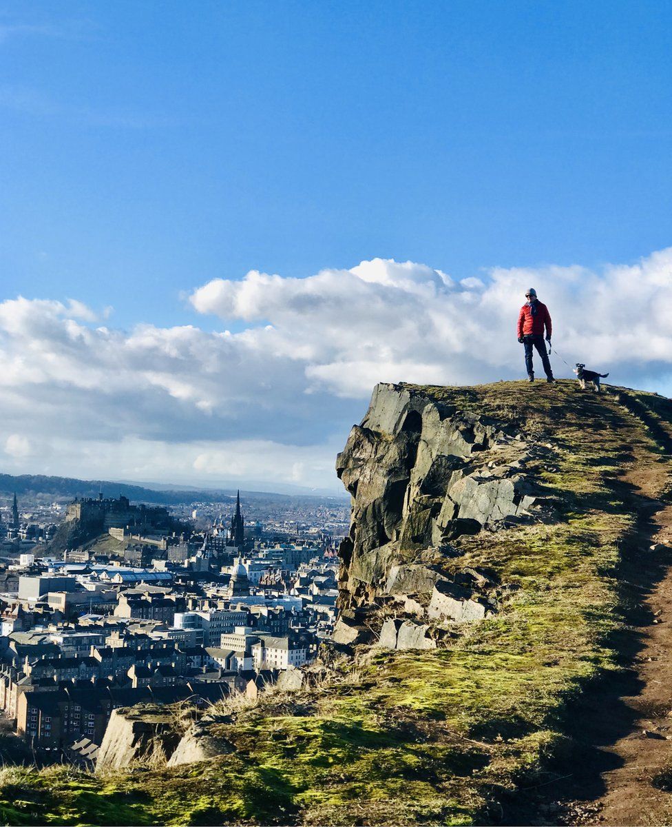 View of Edinburgh from Salisbury Crags