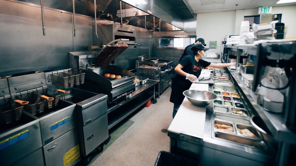 Cindy starts in the kitchen...