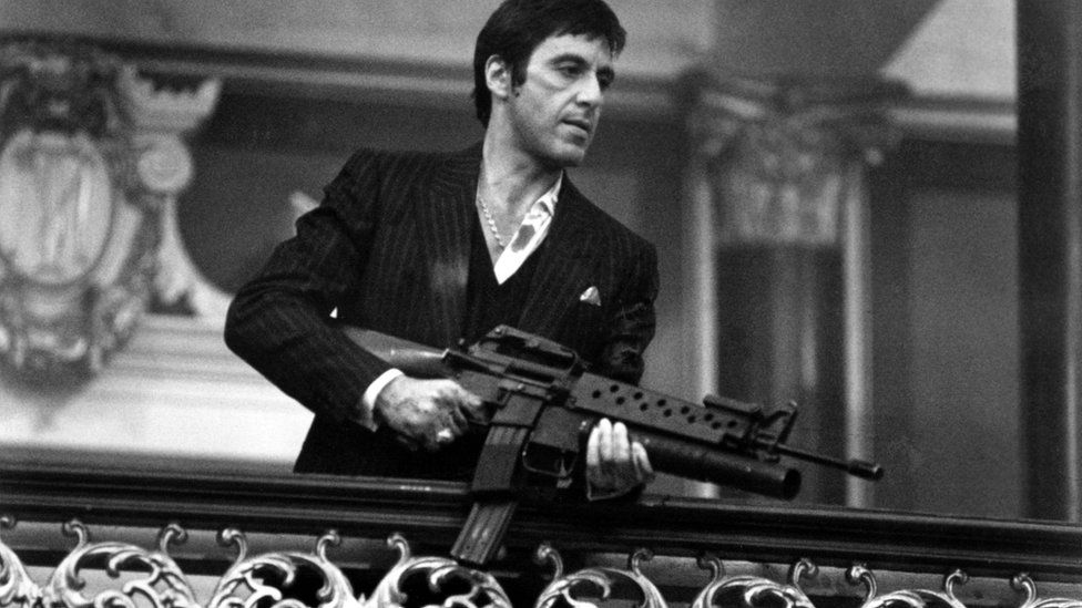 Actor Al Pacino stars in Scarface