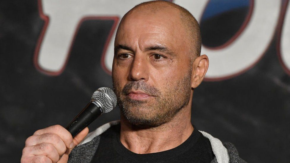 Joe Rogan speaking at an event