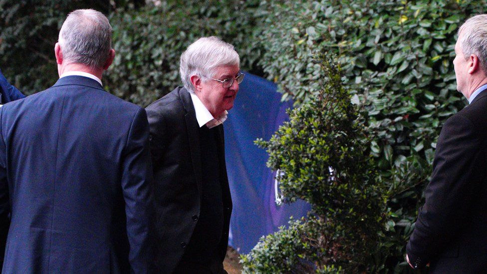 Mark Drakeford arriving at the Covid Inquiry