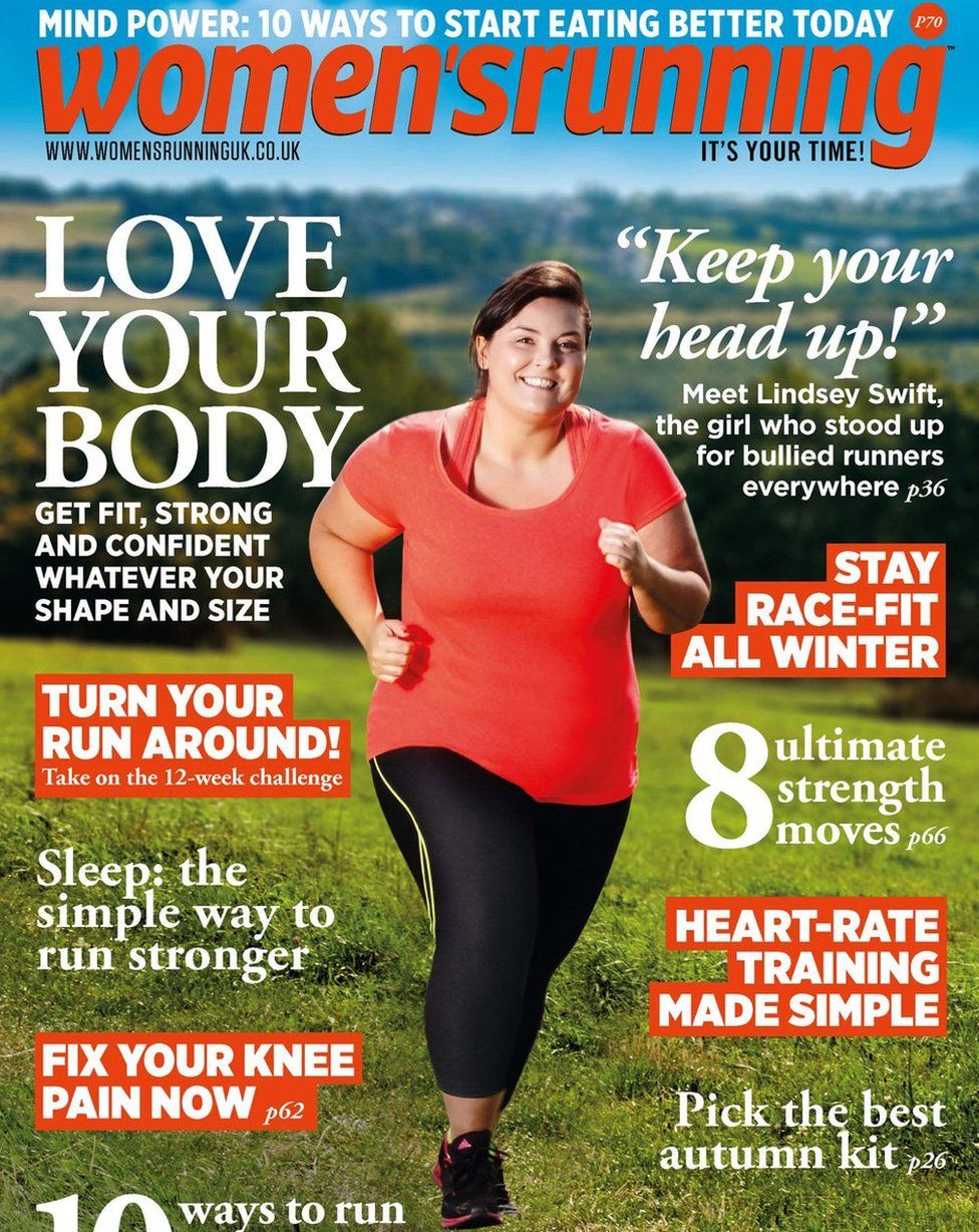 Why a 'plump' runner on a magazine cover matters - BBC News