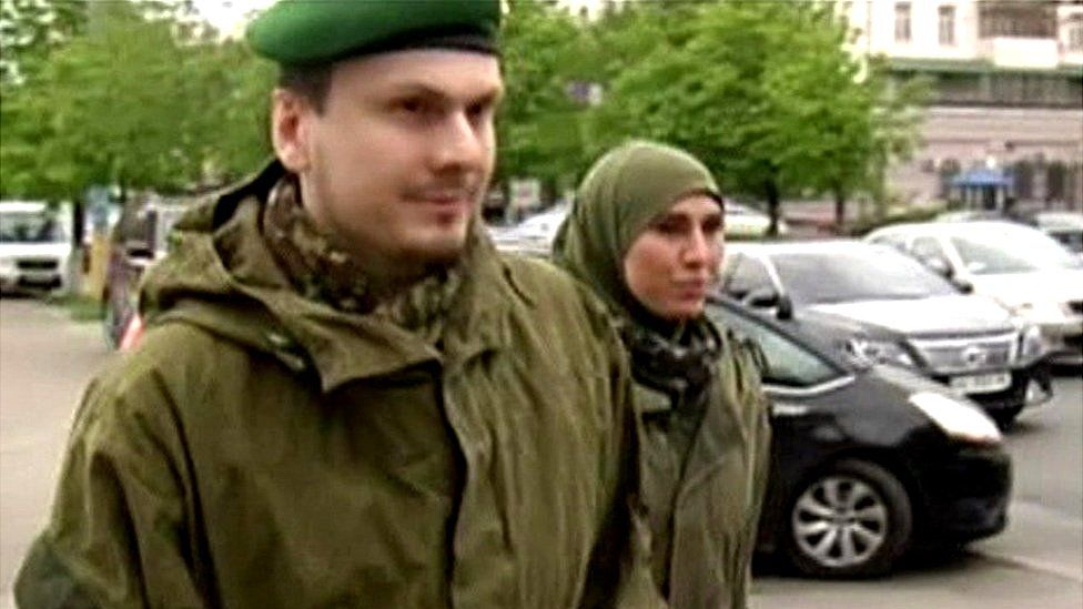 Chechen couple - archive photo
