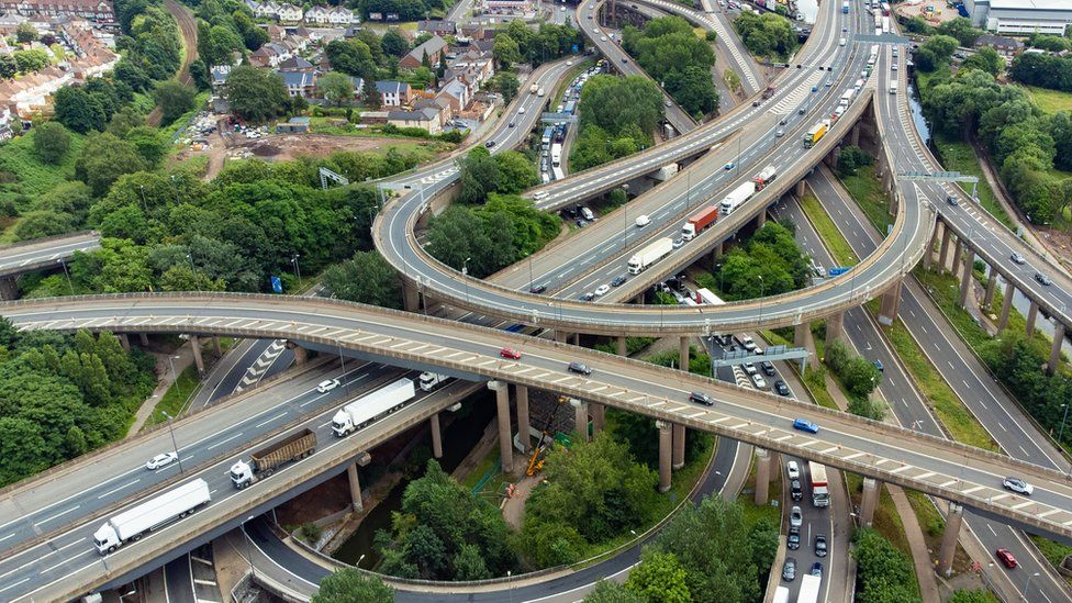 Maintenance to begin at Birmingham's Spaghetti Junction - BBC News