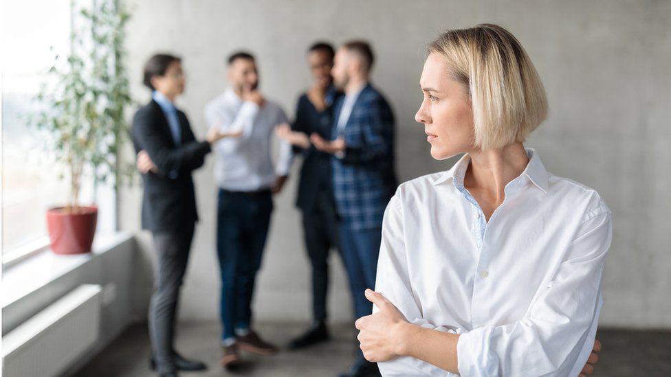 Woman is excluded from group