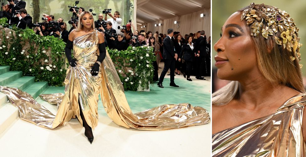 Serena Williams attends The 2024 Met Gala Celebrating "Sleeping Beauties: Reawakening Fashion" at The Metropolitan Museum of Art on May 06, 2024 in New York City.