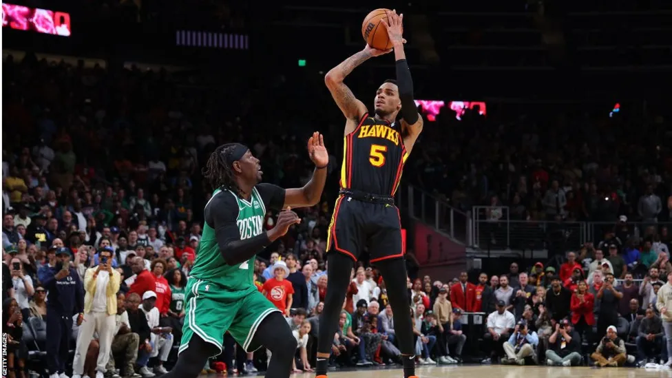 Thrilling NBA Overtime: Dejounte Murray's Last-Second Heroics Propel Atlanta Hawks Past Boston Celtics.