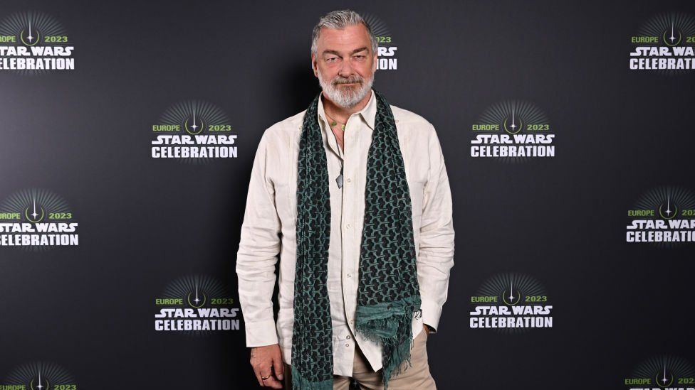 LONDON, ENGLAND - APRIL 08: Ray Stevenson attends the Ahsoka panel at Start Wars Celebration 2023 in London at ExCel on April 08, 2023 in London, England. (Photo by Jeff Spicer/Getty Images for Disney)