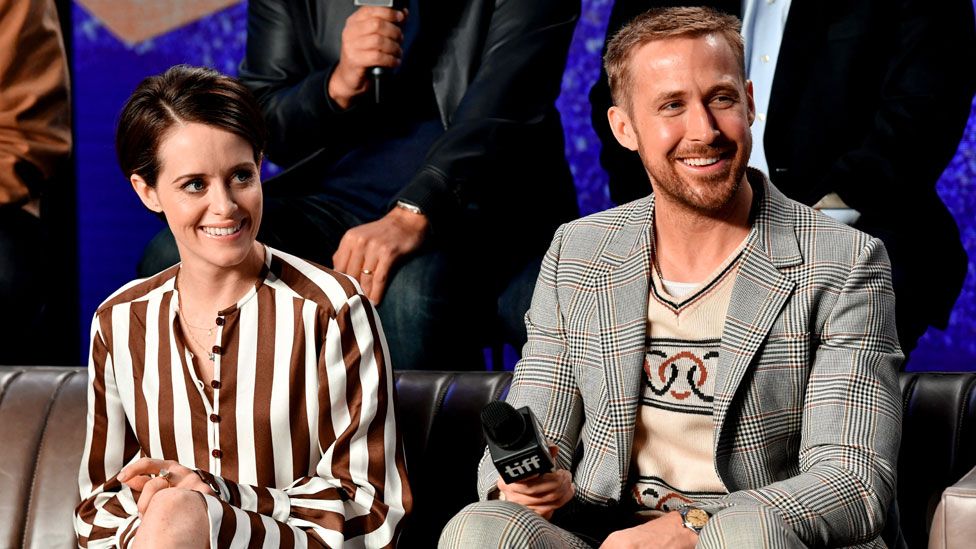 Claire Foy and Ryan Gosling