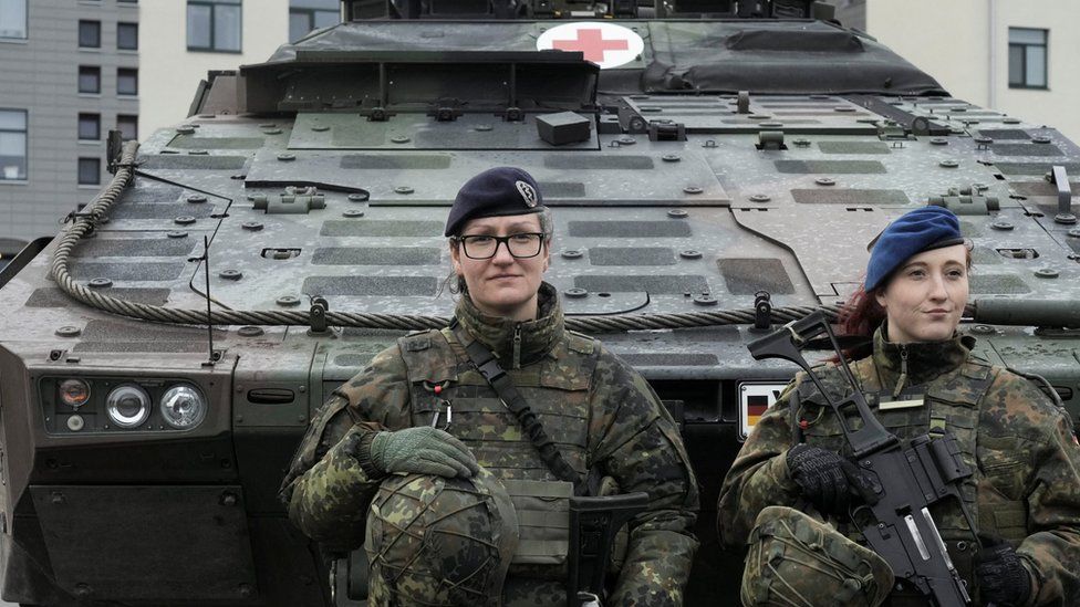 German troops stationed in Lithuania