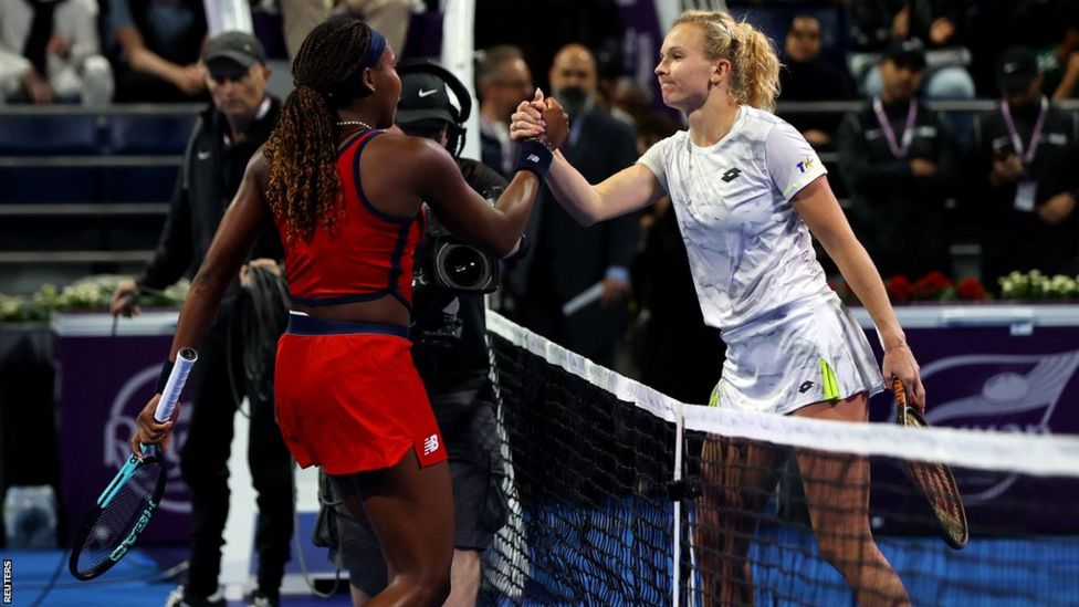 Qatar Open Coco Gauff loses to Katerina Siniakova in second round