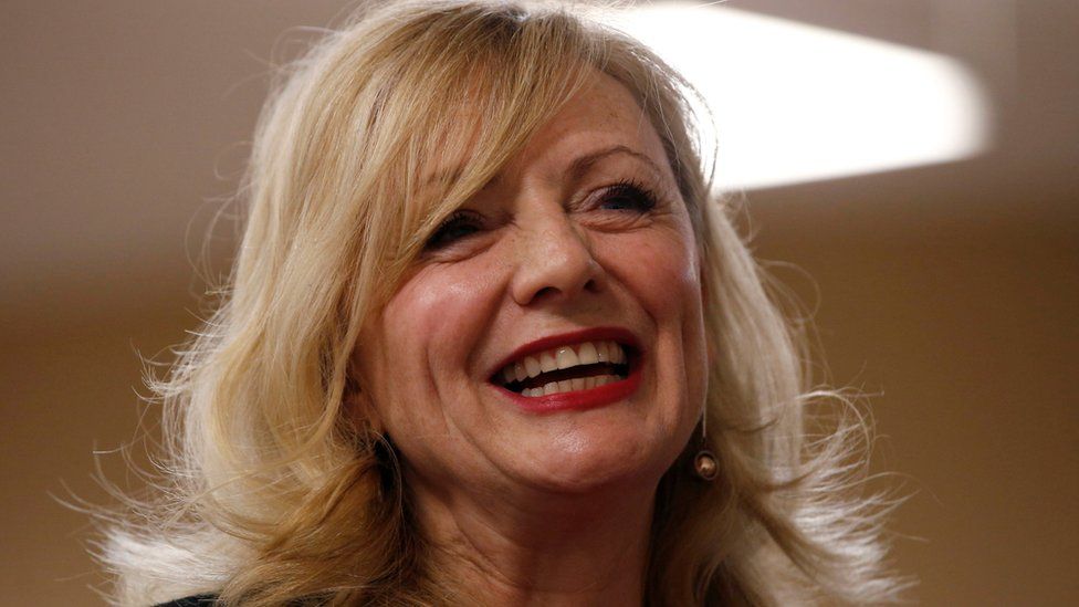 Tracy Brabin smiles after winning the by-election in murdered Labour Party MP Jo Cox"s Batley and Spen constituency. REUTERS/Craig Brough