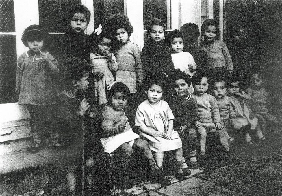 mixed-race children living in Holnicote House in Somerset
