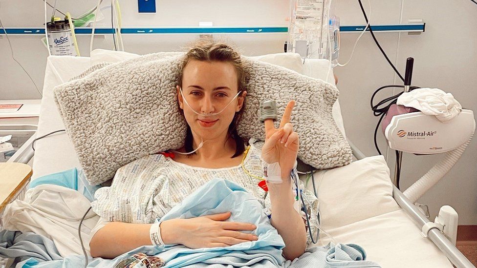 Aisling Gallagher in hospital