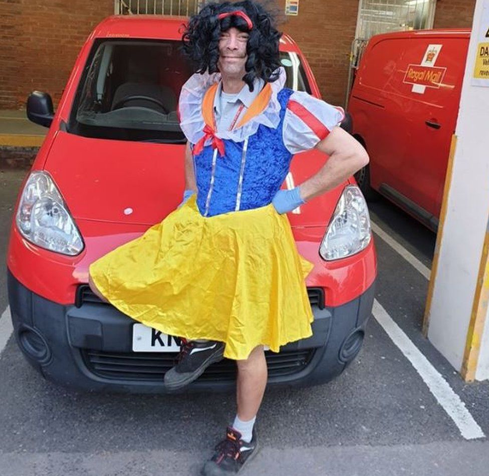 Terry dressed up as Snow White
