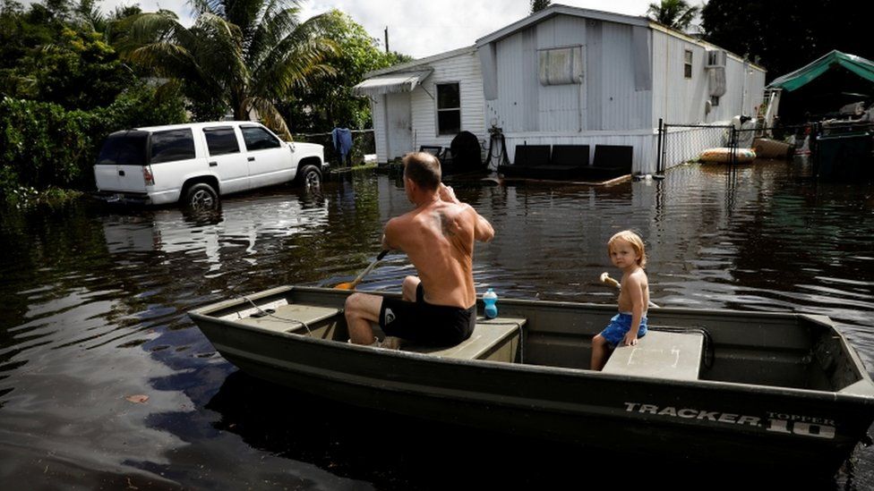 Residents face flooding in Davie, Florida