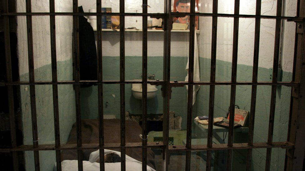A prison cell in Alcatraz