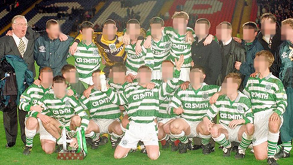 McCafferty with a Celtic youth team