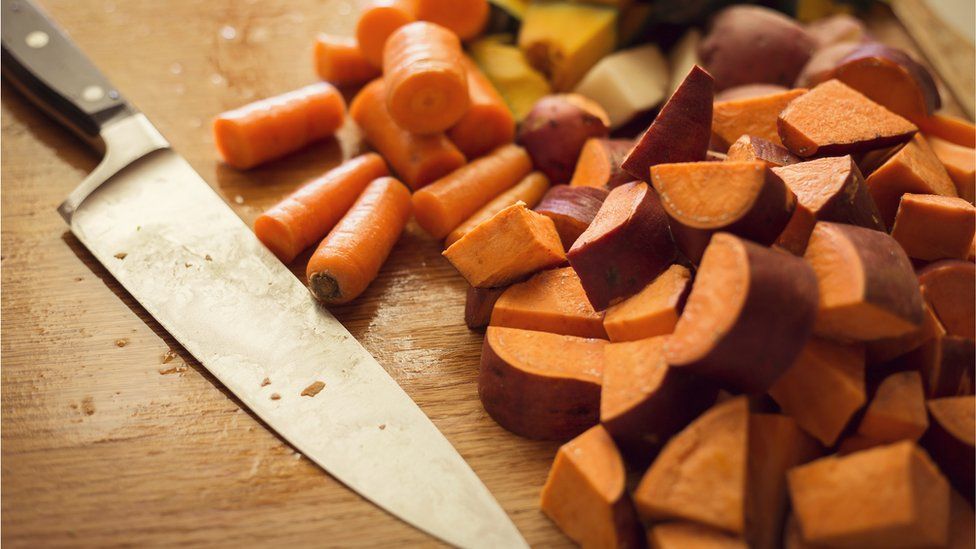 carrots and sweet potato