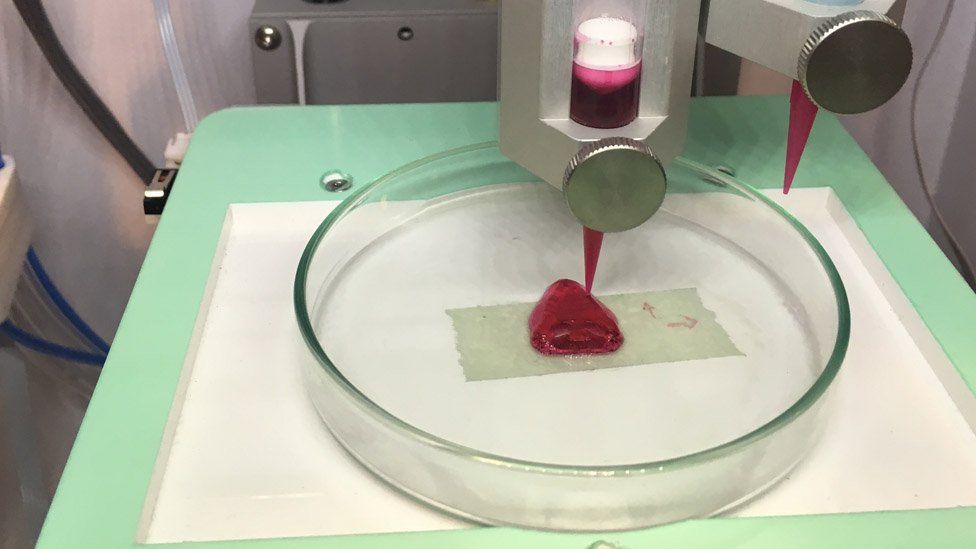 A Cellink 3D printer producing a nose