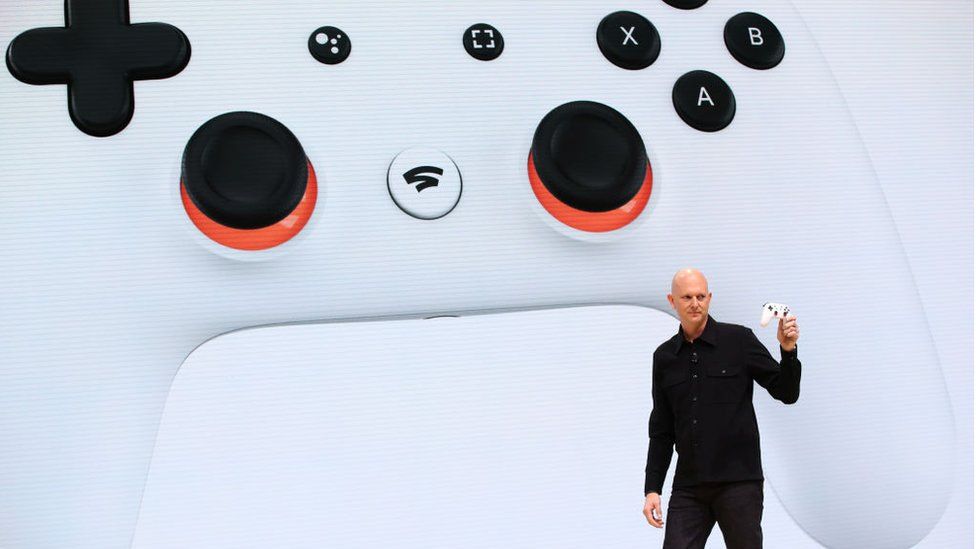 Google vice-president Phil Harrison at Stadia's launch in 2019