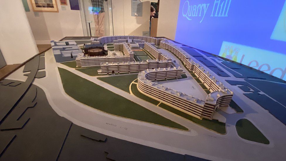 Quarry Hill model at Leeds City Museum