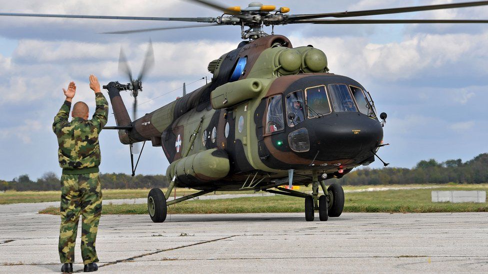 Serbian military helicopter, 13 Oct 16